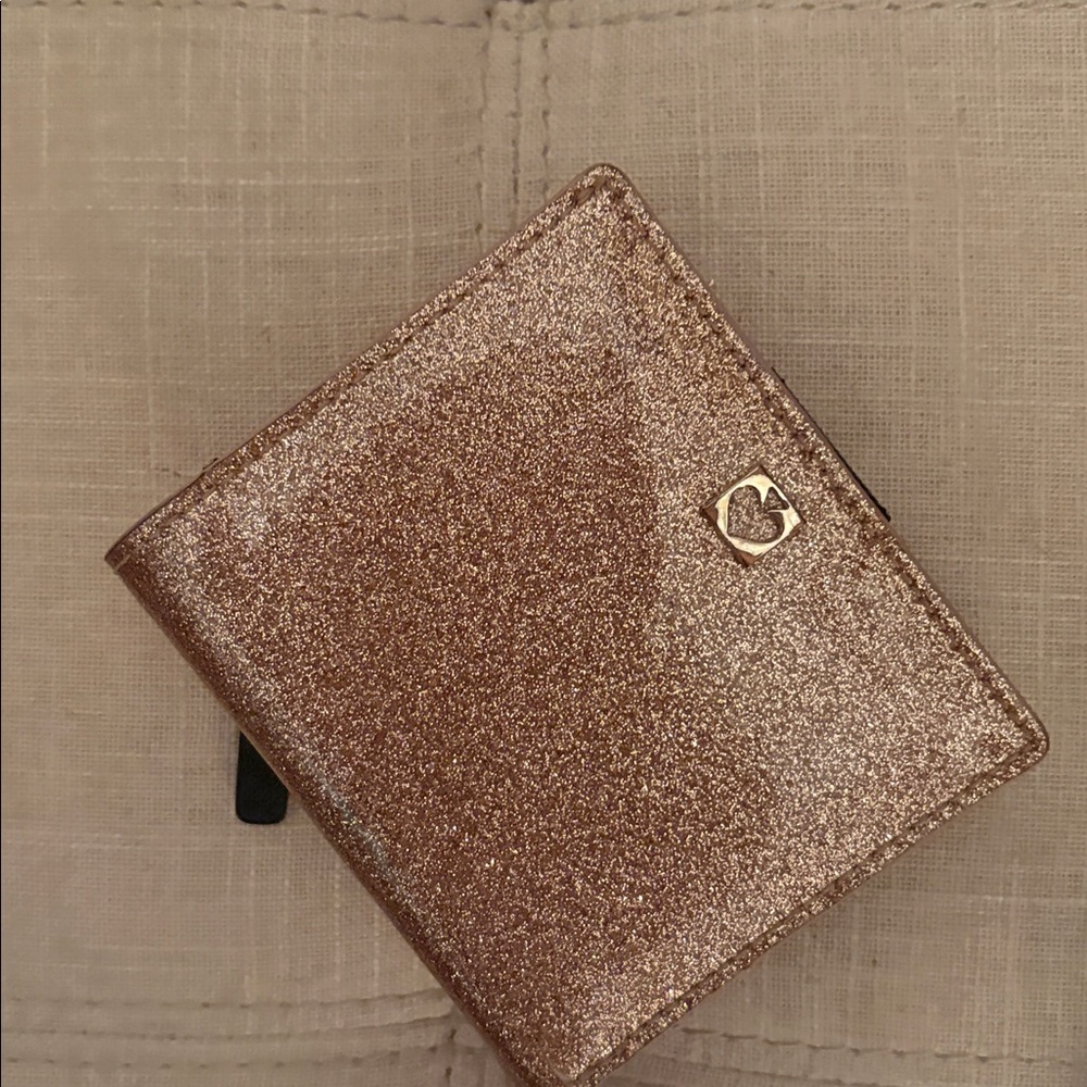 Kate Spade pink glitter small Wallet